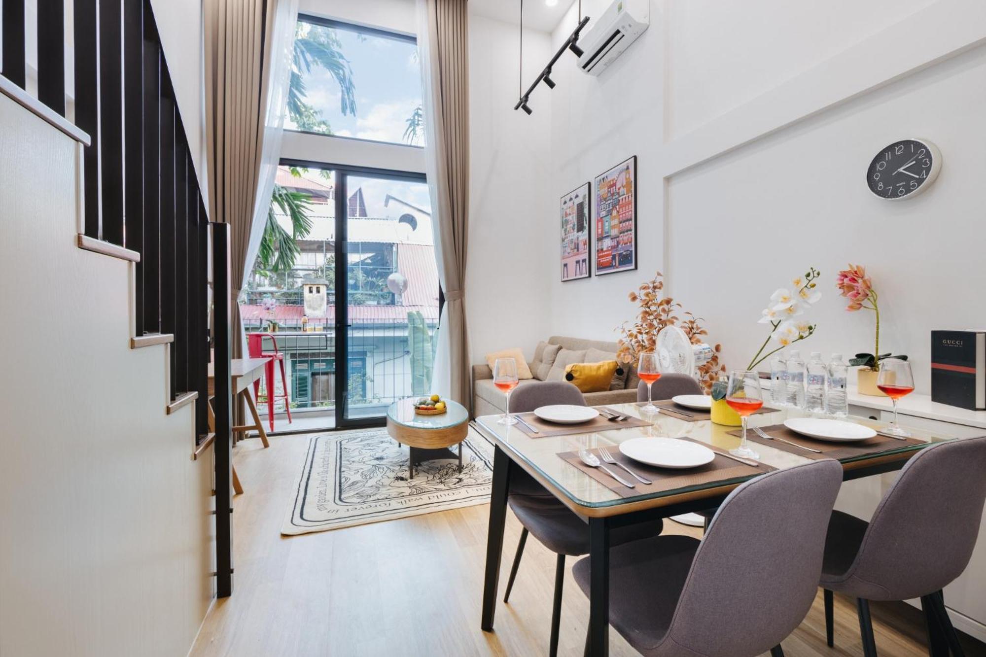 Margaery Boutique Apartment & Skyon9 Rooftop Bar ハノイ市 エクステリア 写真